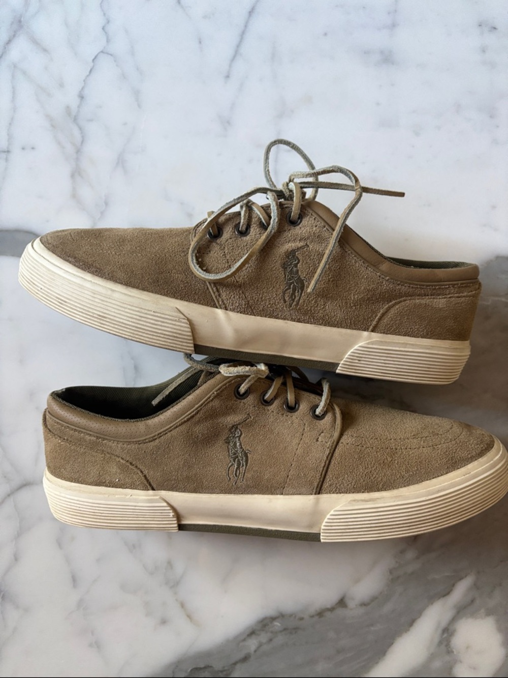 Polo by Ralph Lauren Suede Low-Top Faxon II Sneakers